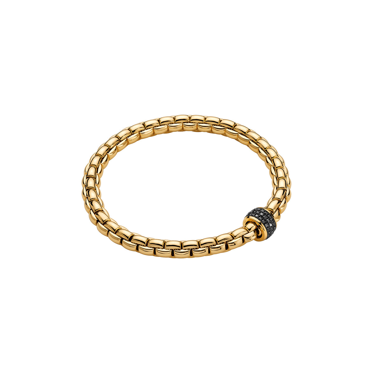 FOPE Eka Tiny Flex'it Armband mit Pavé-Diamantscheibe