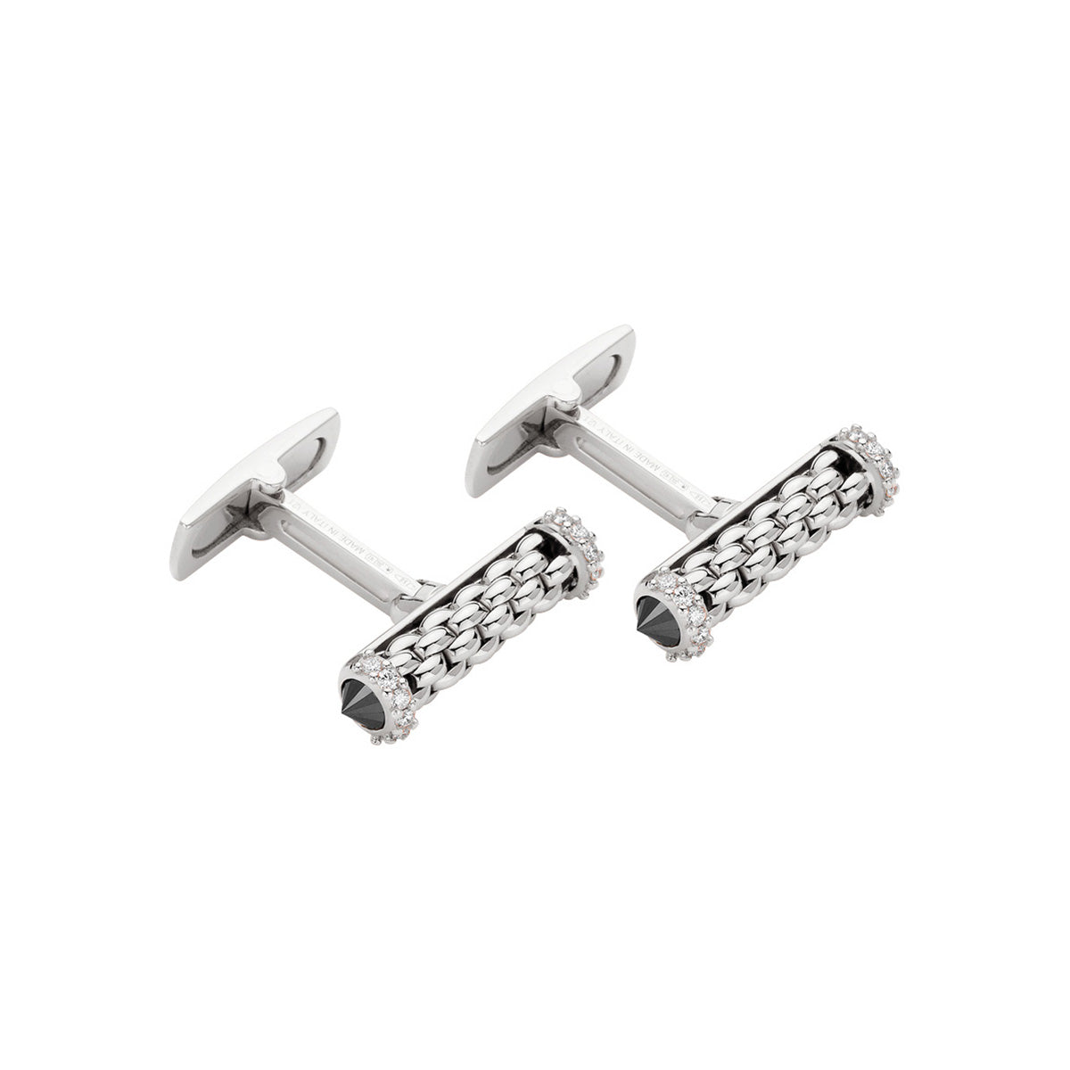 Fope Solo Black and White Diamond Cufflinks