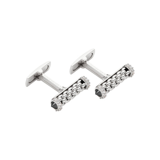 Fope Solo Black and White Diamond Cufflinks