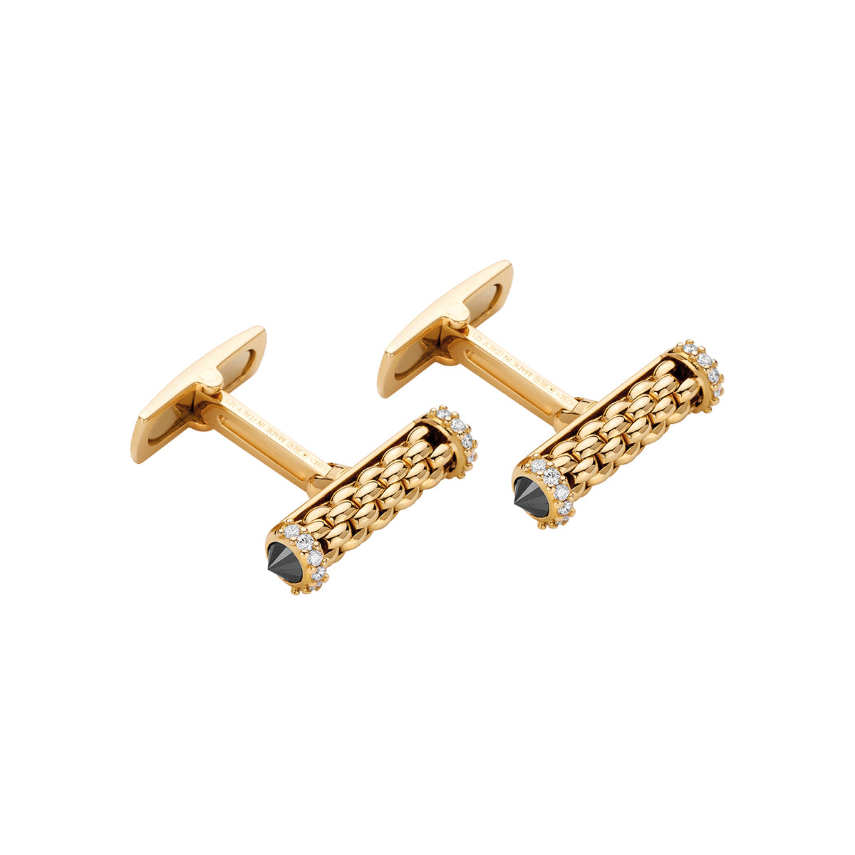 Fope Solo Black and White Diamond Cufflinks