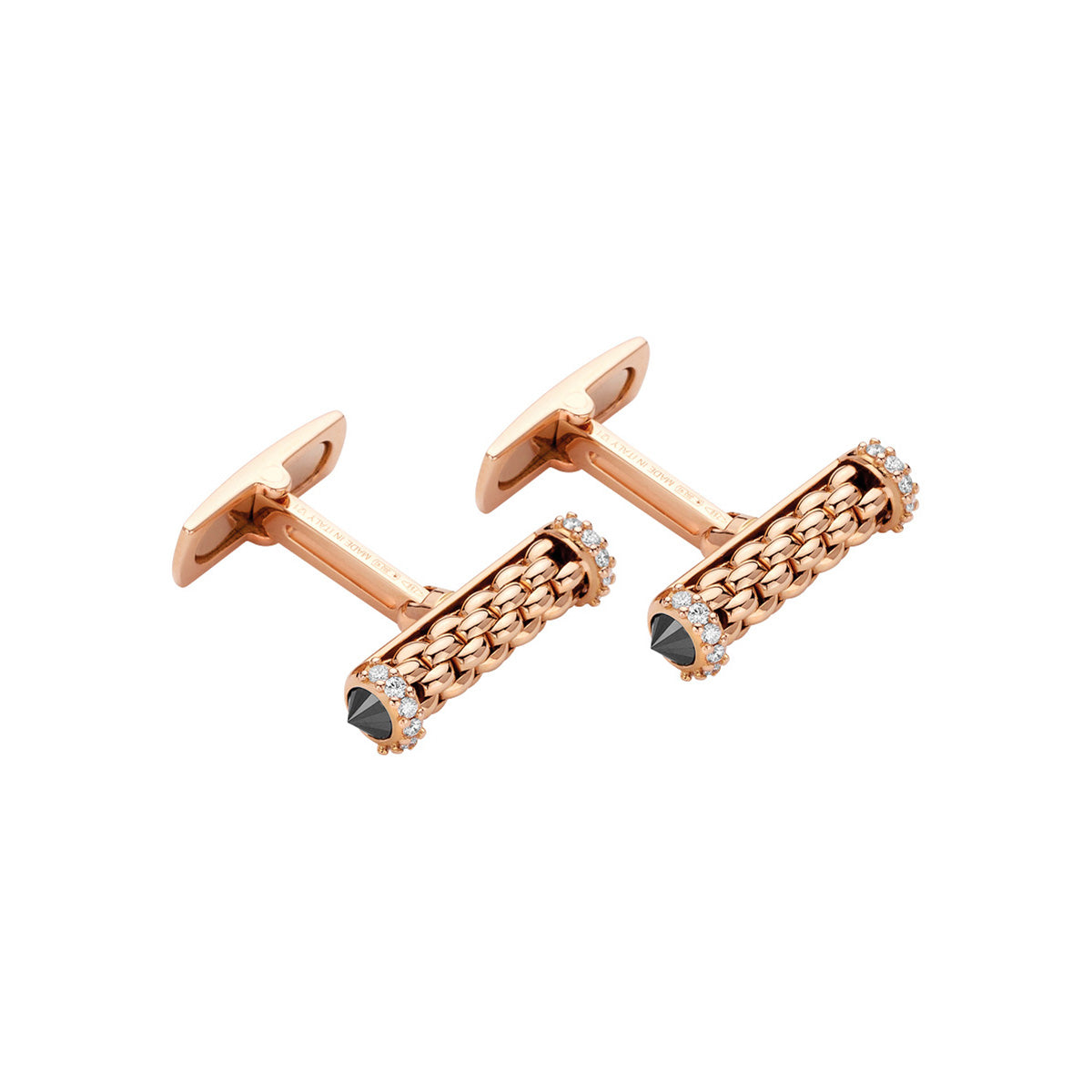 Fope Solo Black and White Diamond Cufflinks