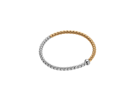 FOPE Eka Single Diamond Flex’it Bracelet | Mix Gold