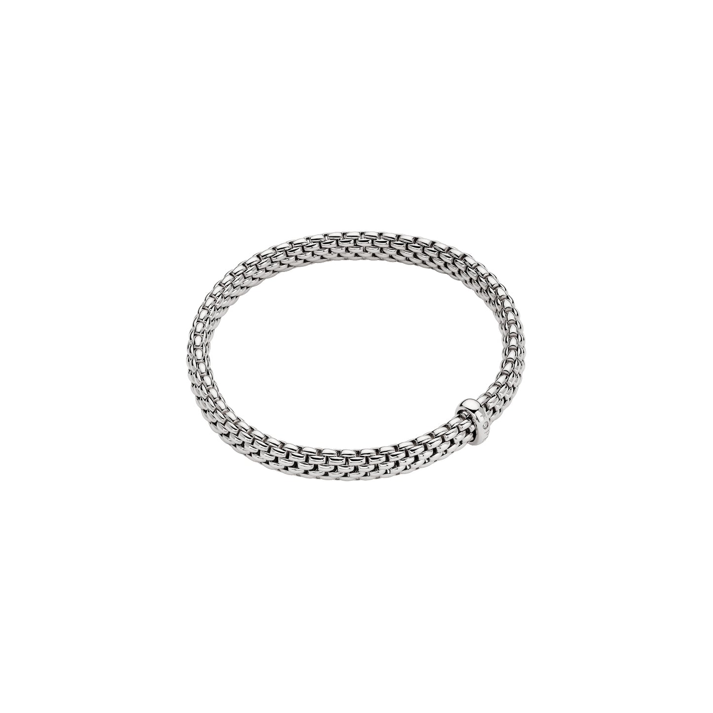 Fope Vendôme Bracelet- Single Diamond Logo Rondel