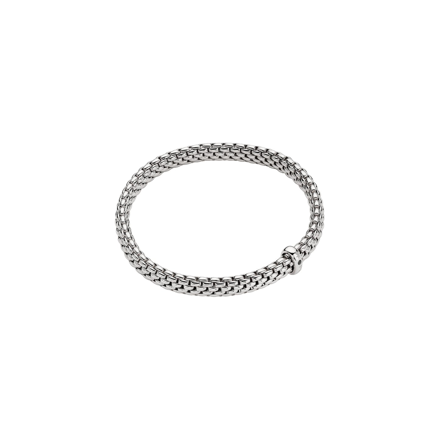 Fope Vendôme Bracelet- Single Black Diamond Logo Rondel