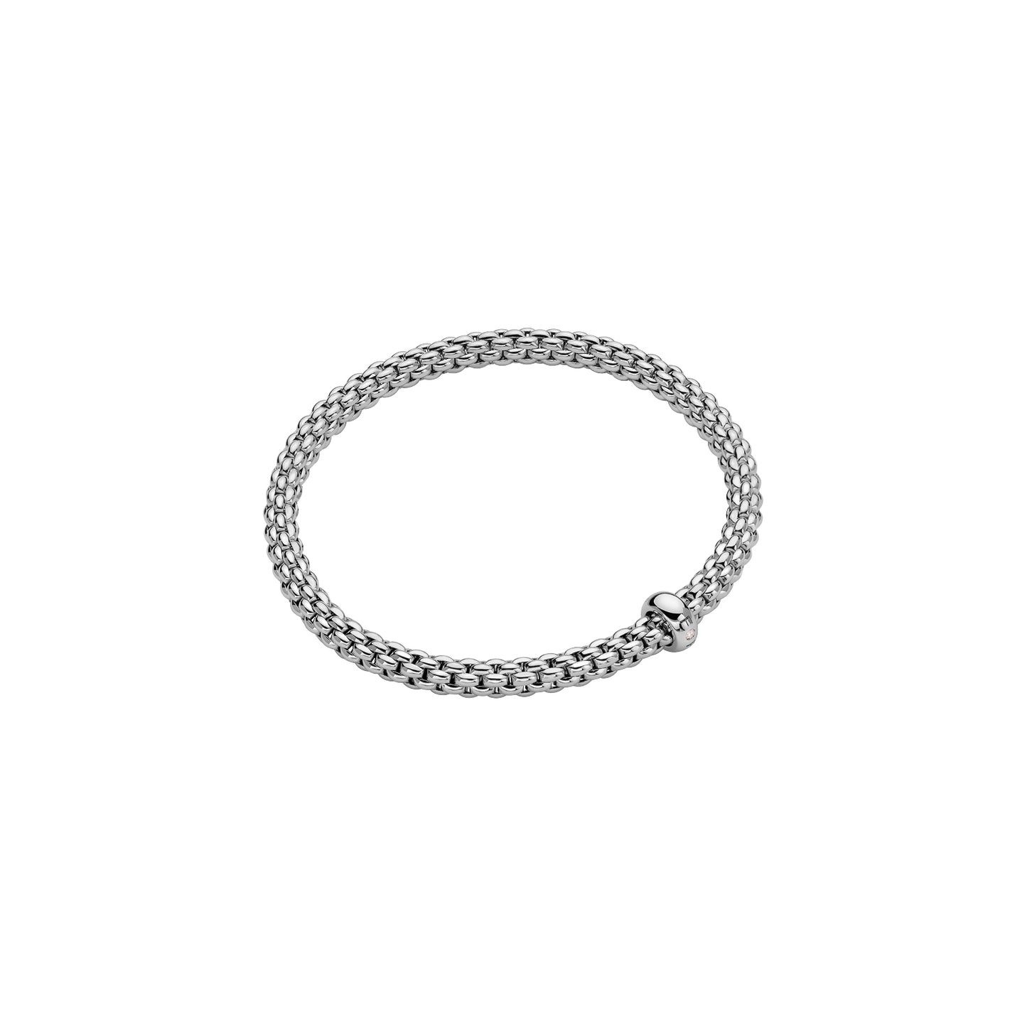 Fope Solo Flex'It Bracelet with Single Diamond Rondel