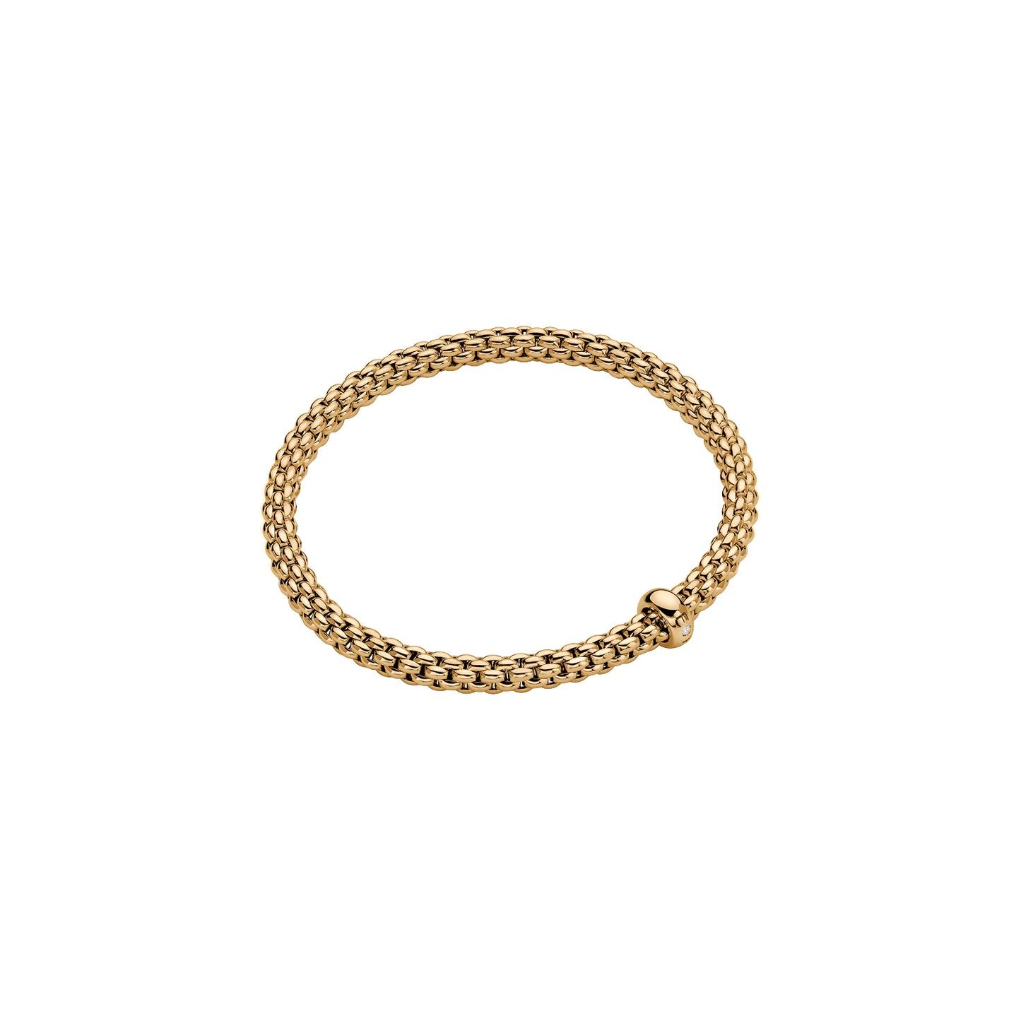 Fope Solo Flex'It Bracelet with Single Diamond Rondel