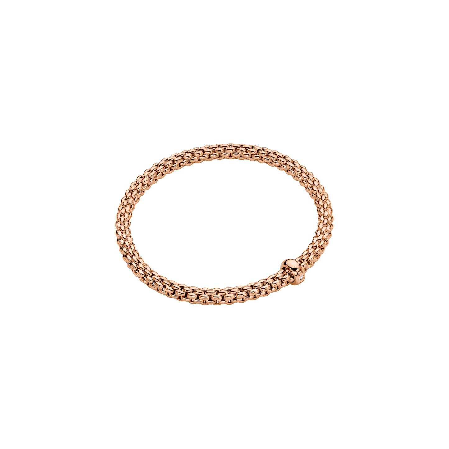Fope Solo Flex'It Bracelet with Single Diamond Rondel