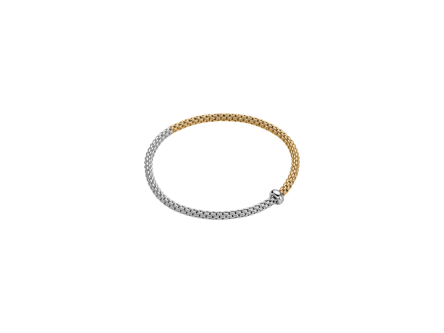 FOPE Prima Link Bracelet with Single Diamond Rondel