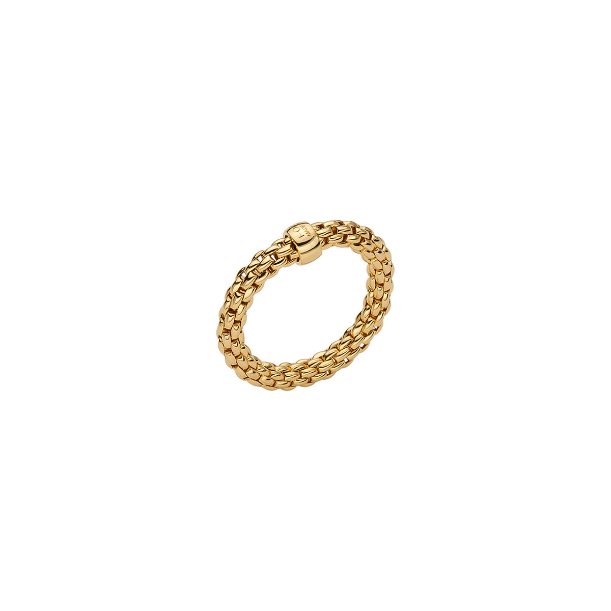 FOPE Essentials Prima Mesh Flex'it Gold Ring in yellow gold