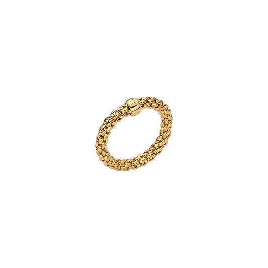 FOPE Essentials Prima Mesh Flex'it Gold Ring in yellow gold