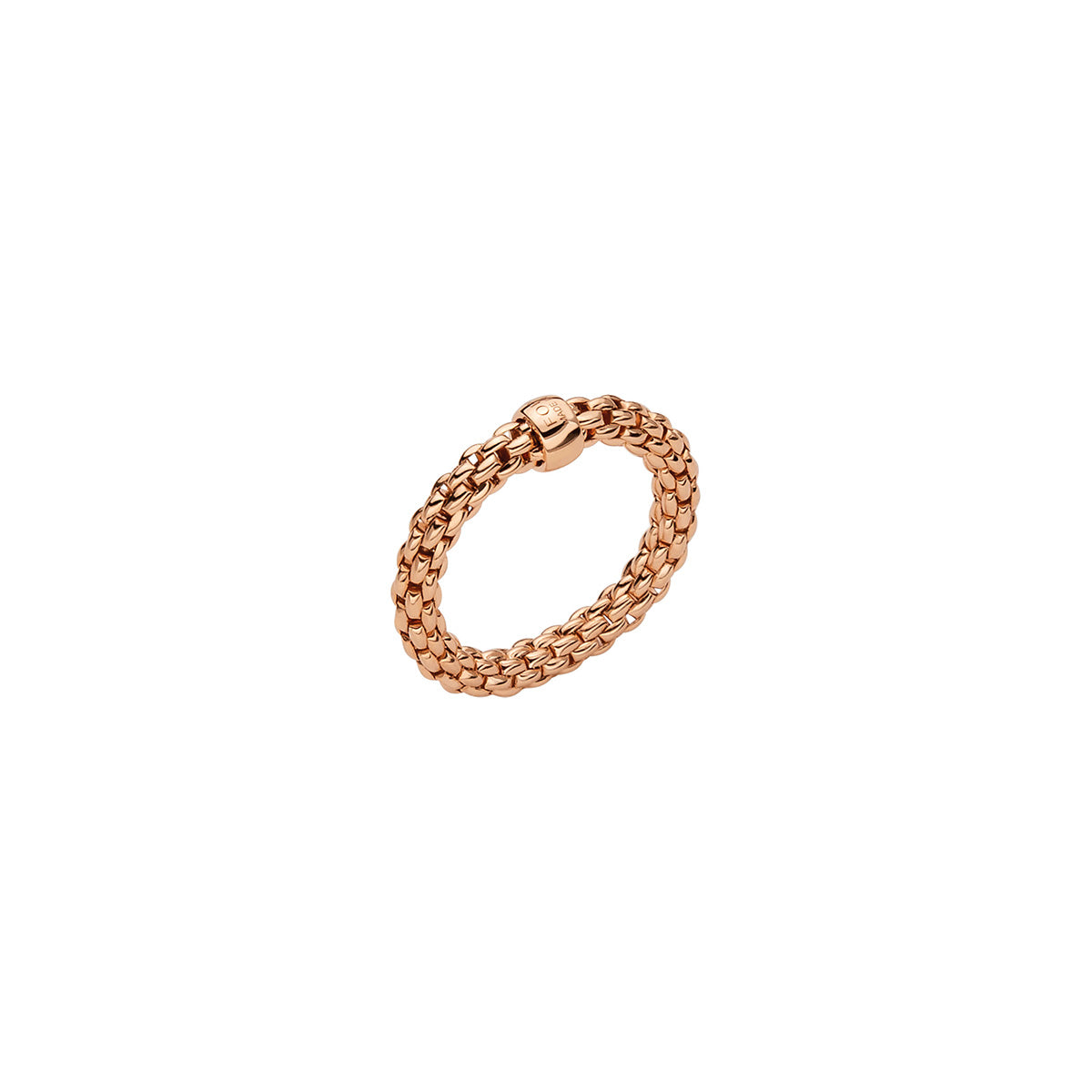 FOPE Essentials Prima Mesh Flex'it Gold Ring in rose gold 