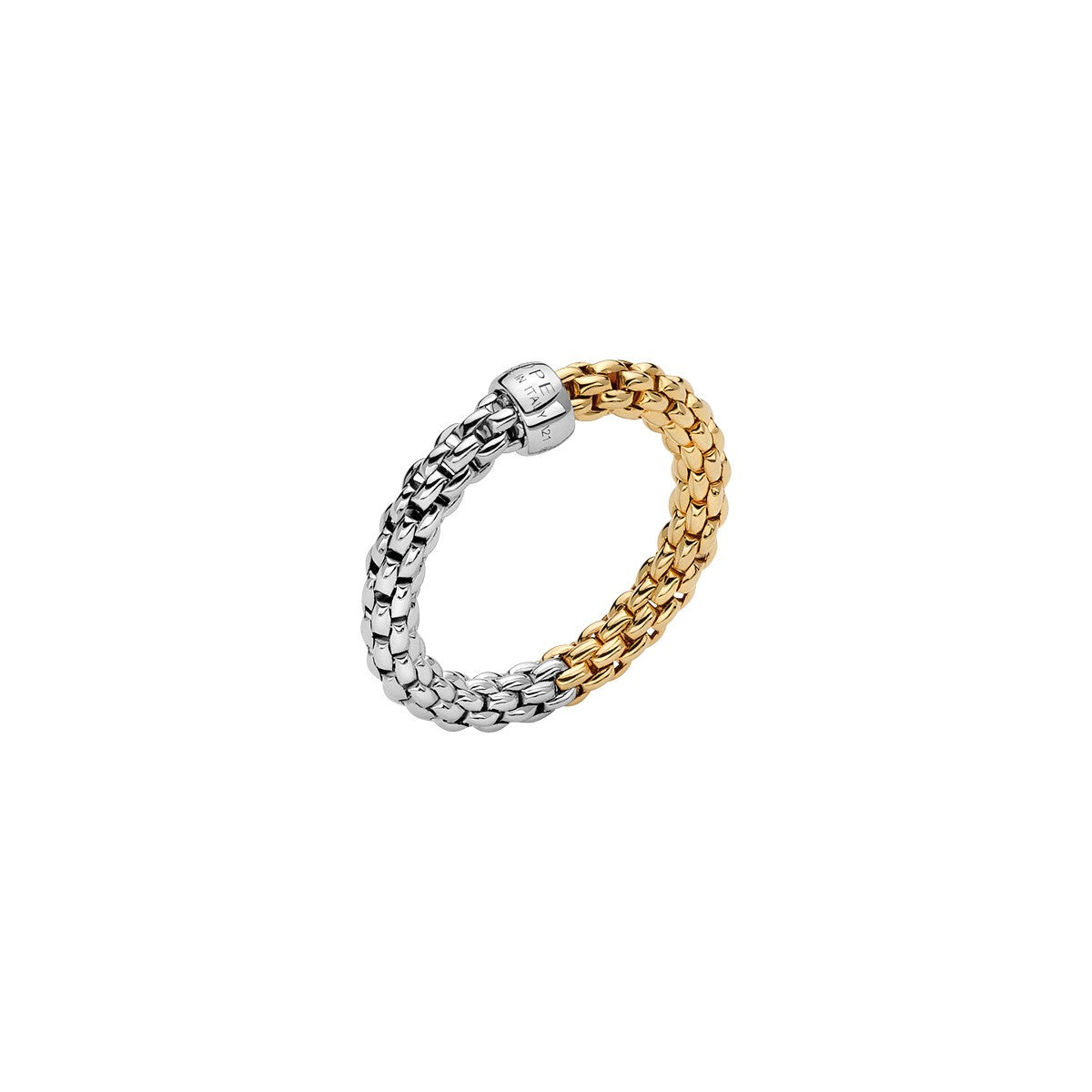 FOPE Essentials | Prima Mesh Mix Gold Ring