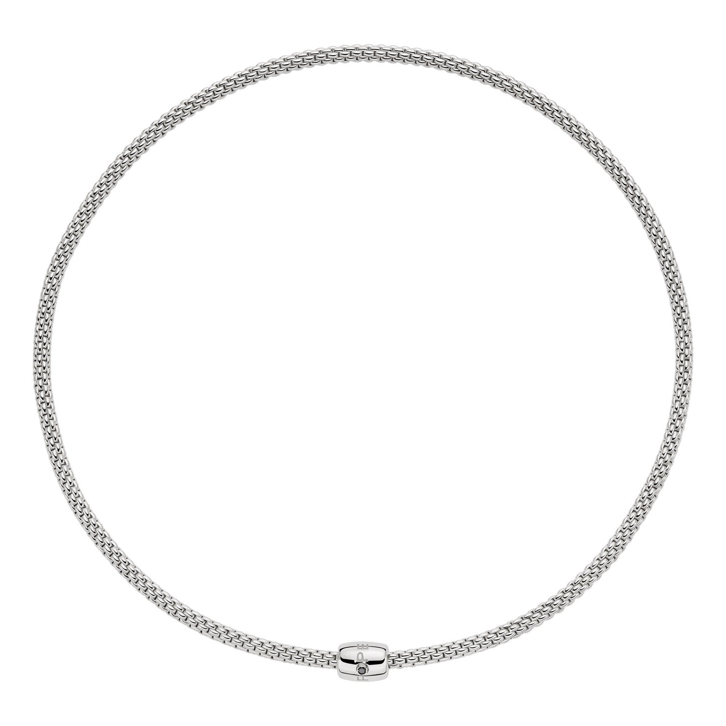 FOPE Prima Choker Necklace / Double-Wrap Bracelet with Black Diamond Clasp