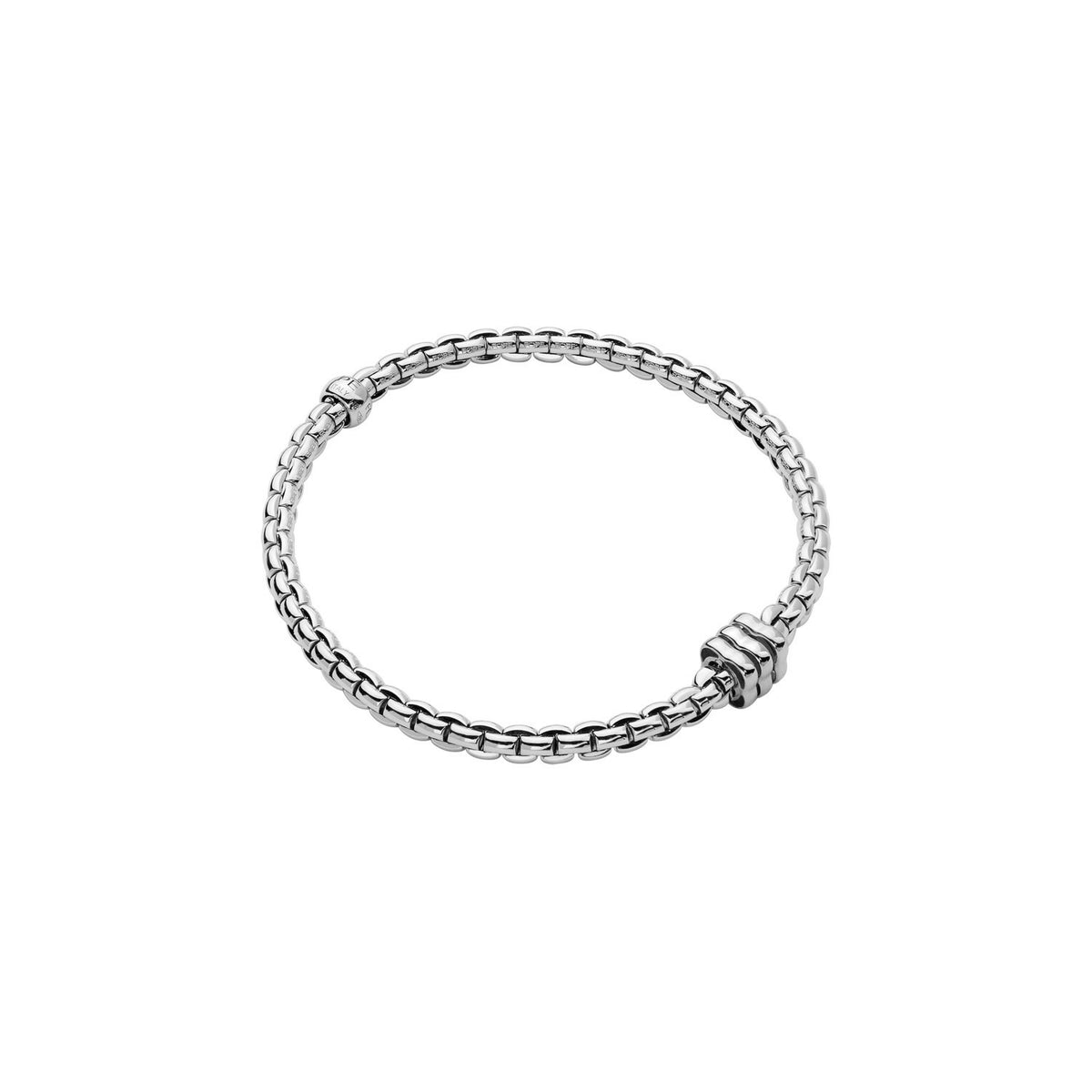 FOPE Eka 18ct Flex'it Bracelet with Tricolour Diamond Rondels