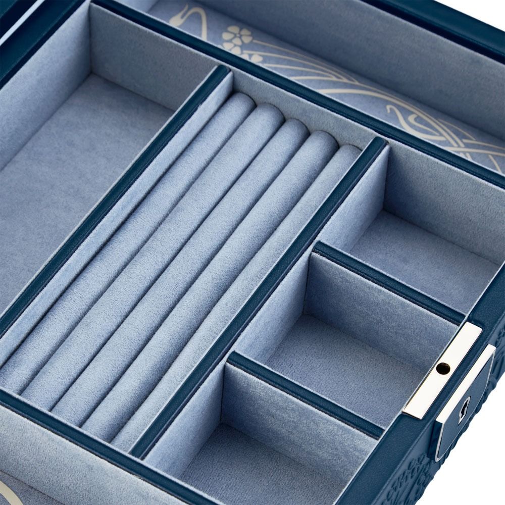 WOLF X LIBERTY All Over Ianthe Medium Jewellery Box - Navy