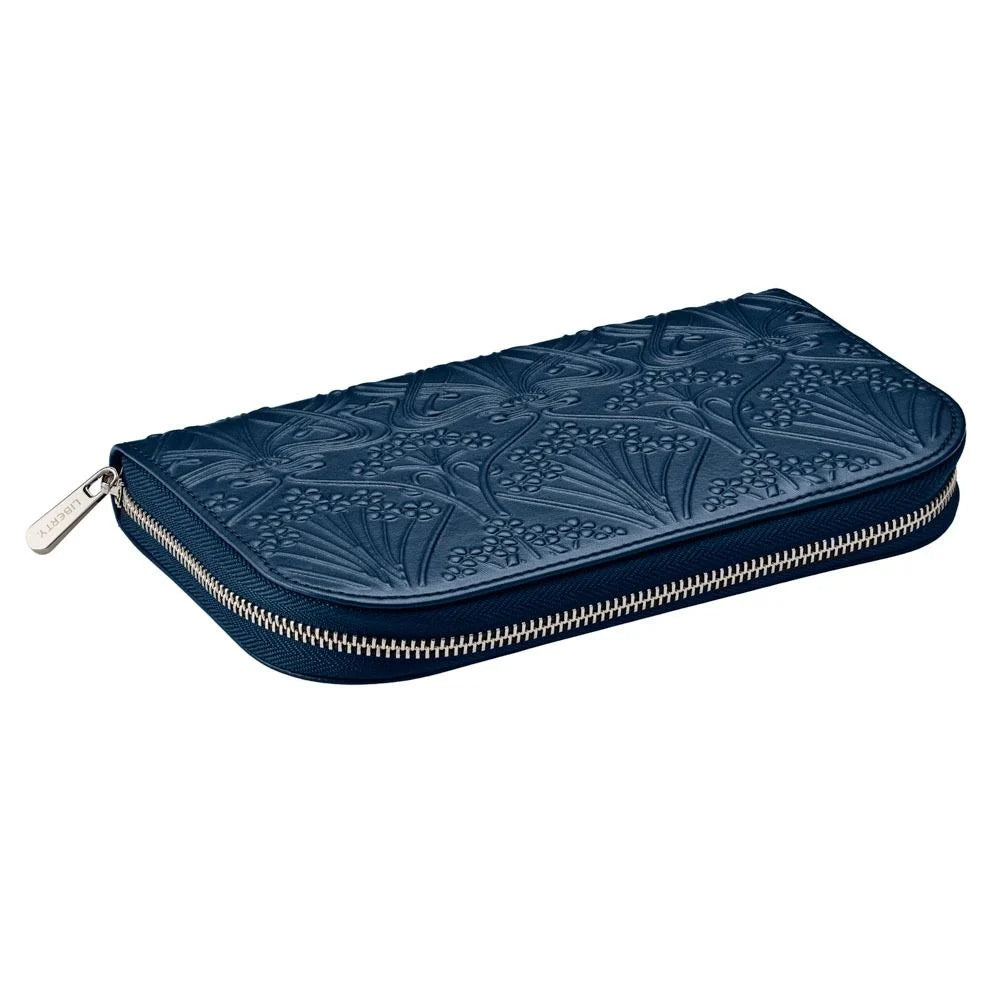 WOLF X LIBERTY All Over Ianthe Travel Jewellery Portfolio - Navy