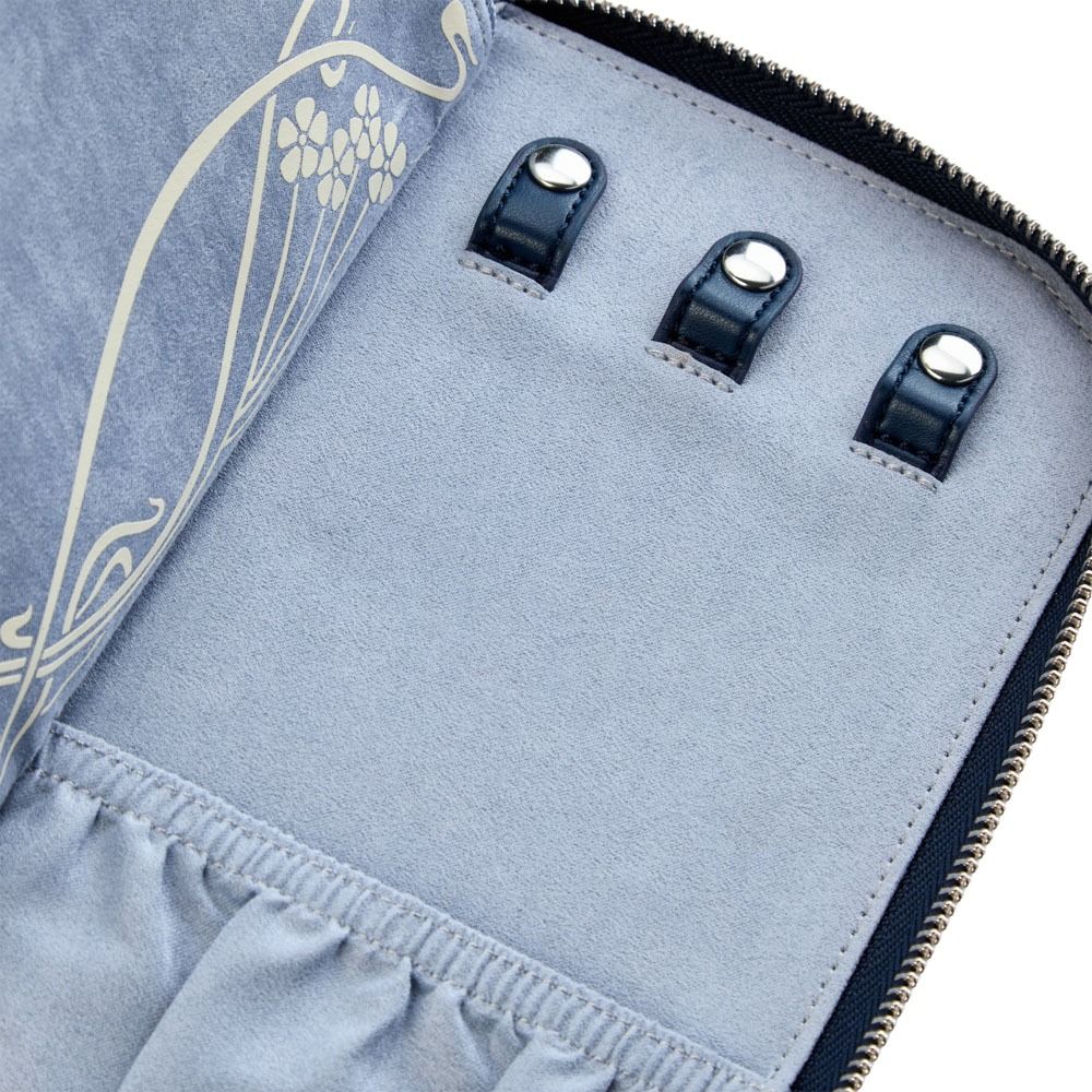WOLF X LIBERTY All Over Ianthe Travel Jewellery Portfolio - Navy