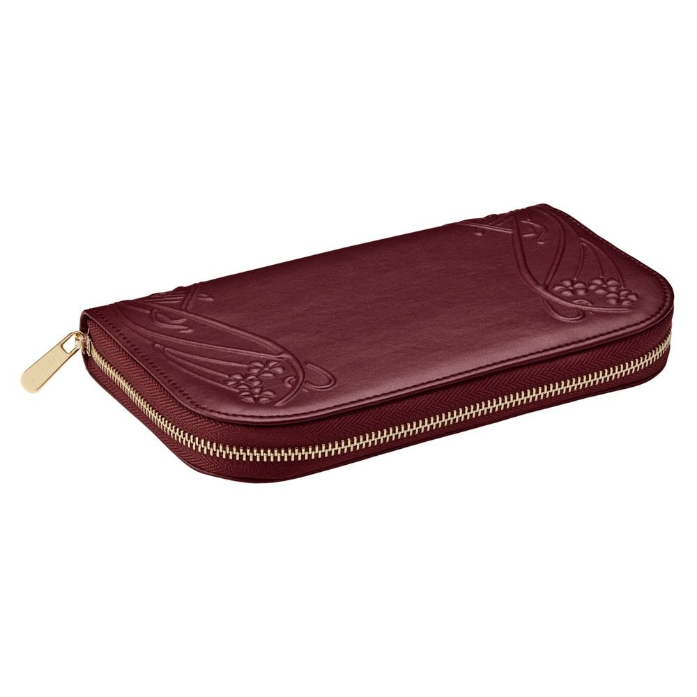 WOLF X LIBERTY Ianthe Travel Jewellery Portfolio - Burgundy