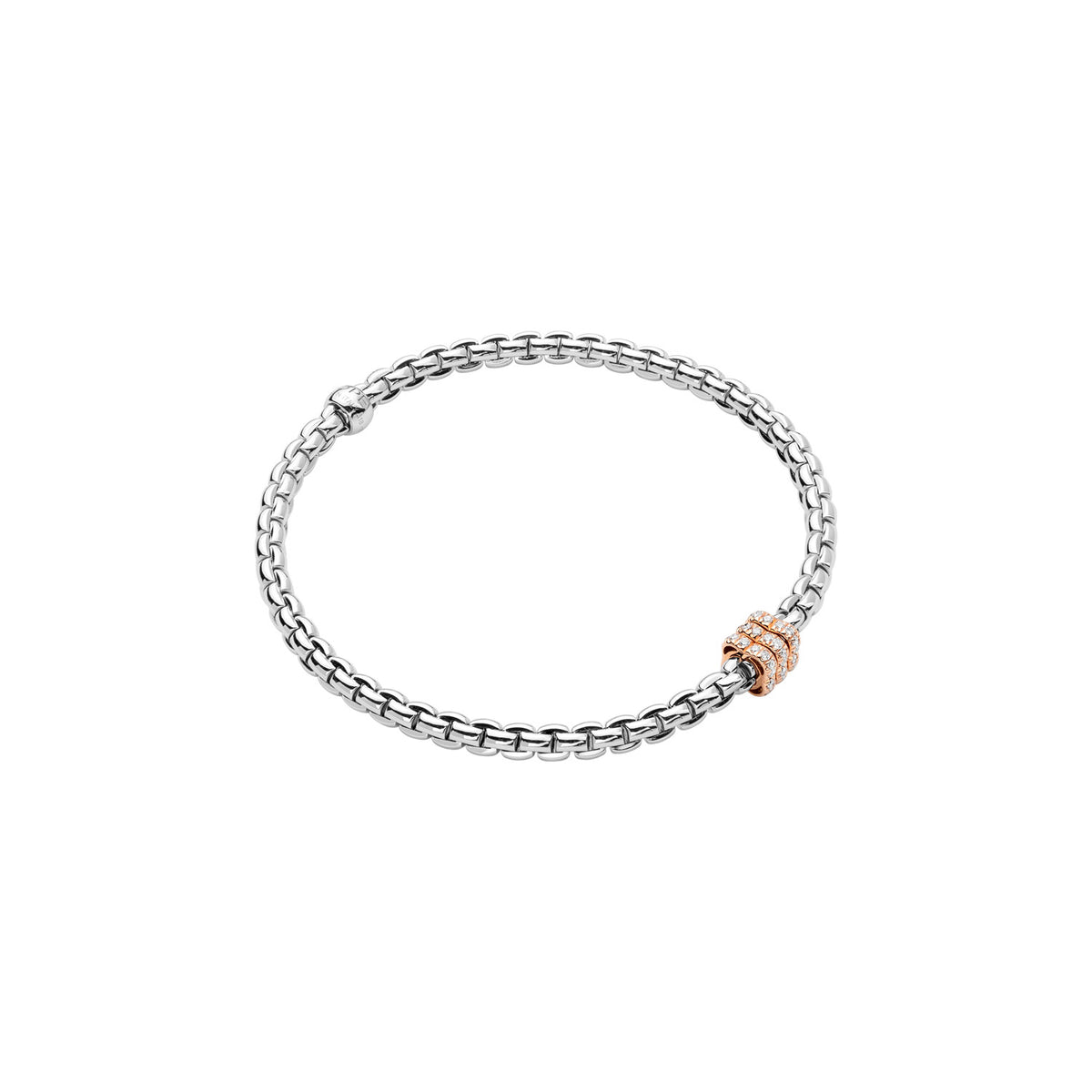 FOPE Eka Flex’it Bracelet with Diamond Rondel 0.33ct