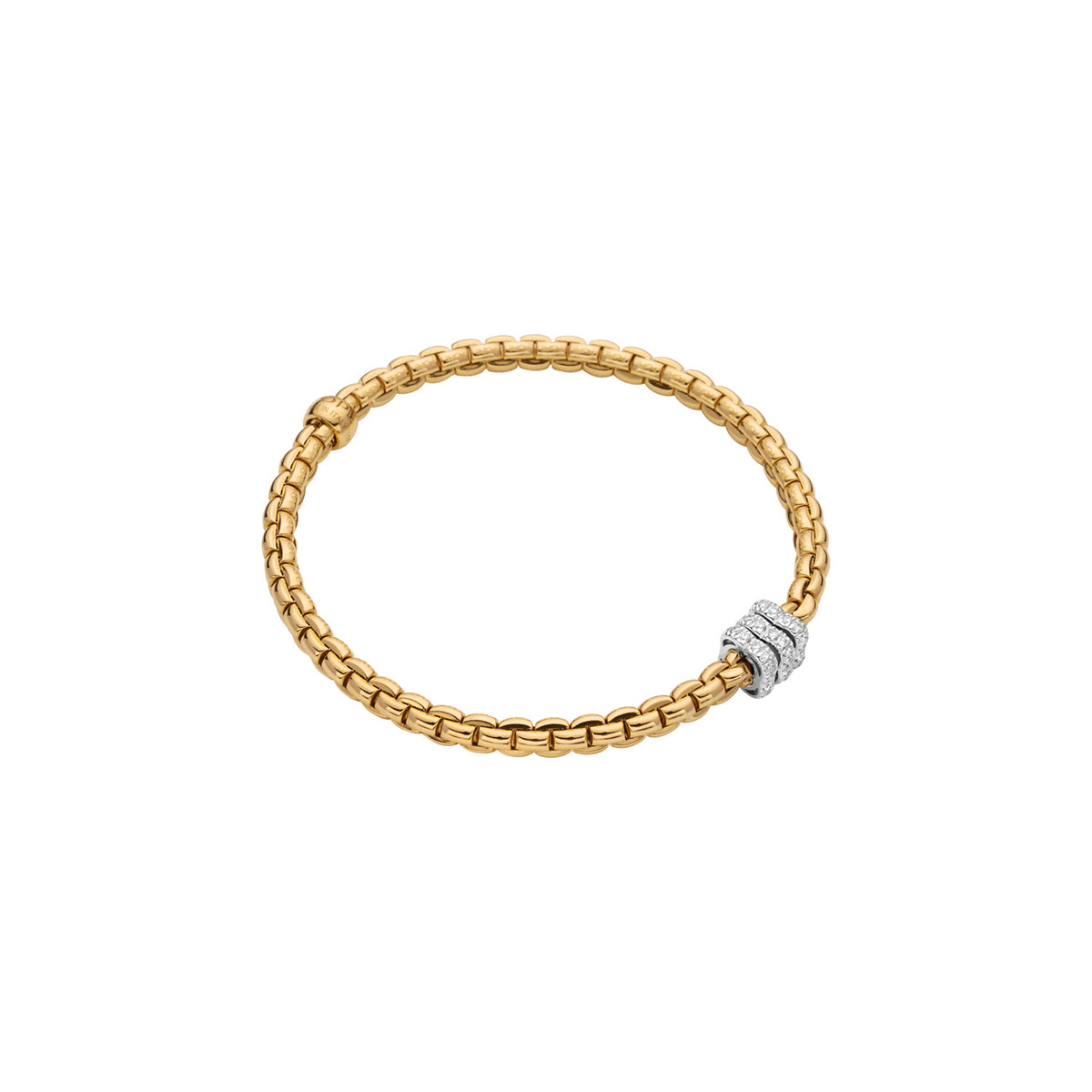 FOPE Eka Flex’it Bracelet with Diamond Rondel 0.33ct