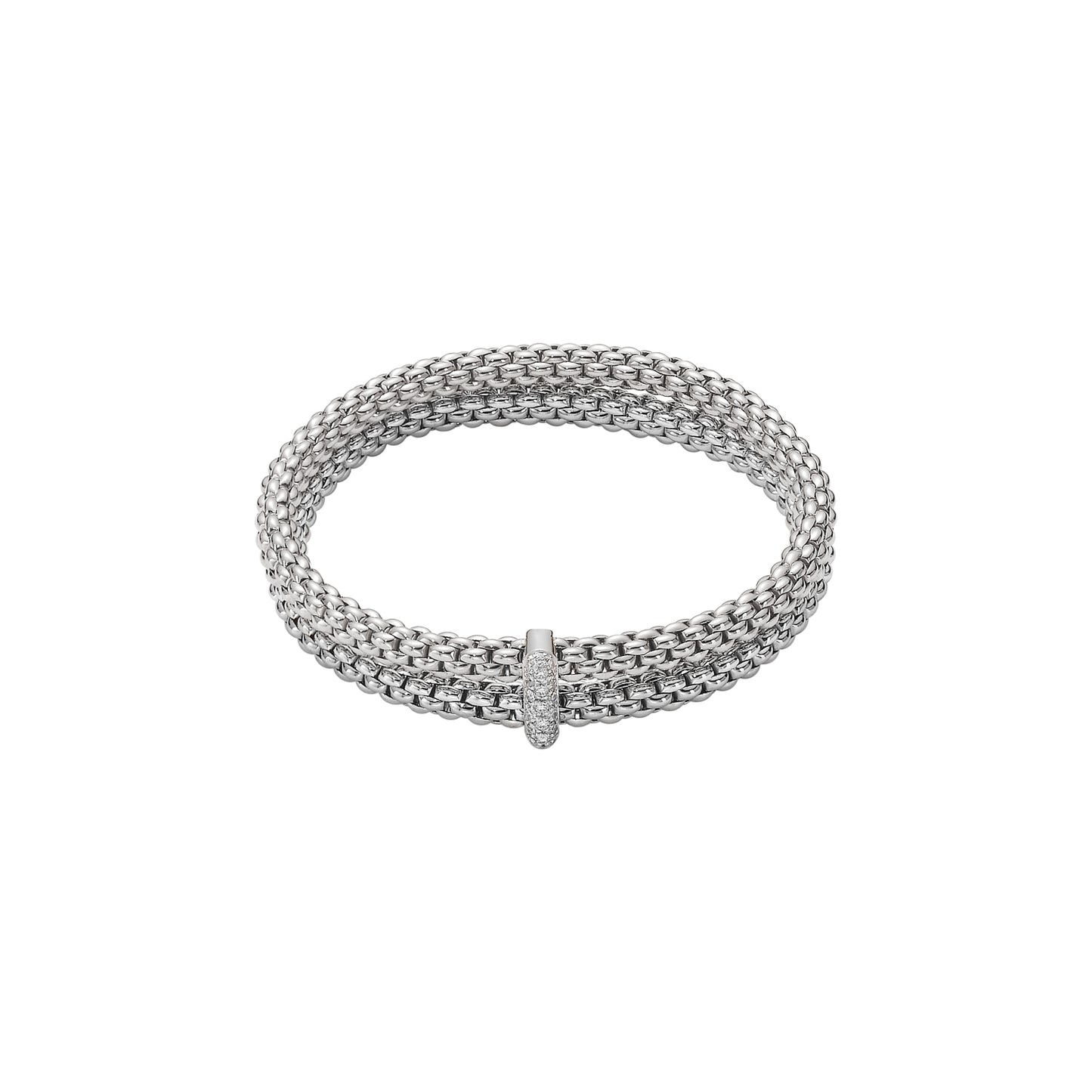 Solo Collection: Double Strand Pavé Rondel Bracelet