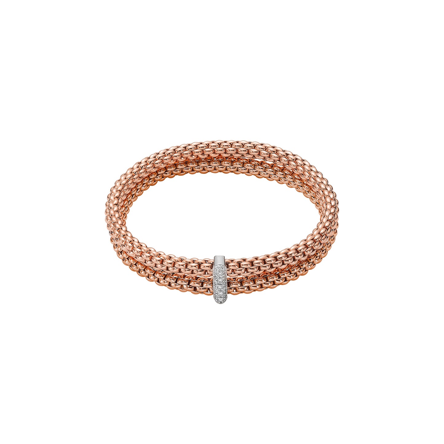 Solo Collection: Double Strand Pavé Rondel Bracelet