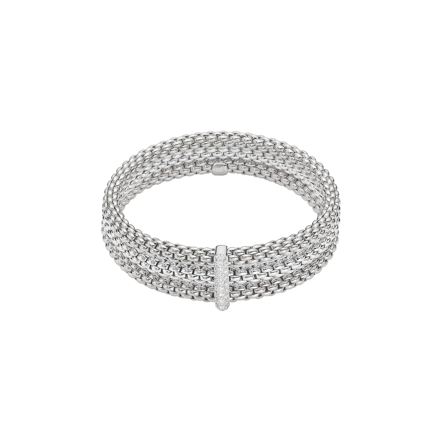 Solo Collection: Triple Strand Pavé Rondel Bracelet