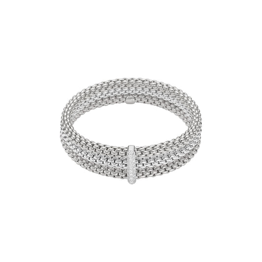 Solo Collection: Triple Strand Pavé Rondel Bracelet