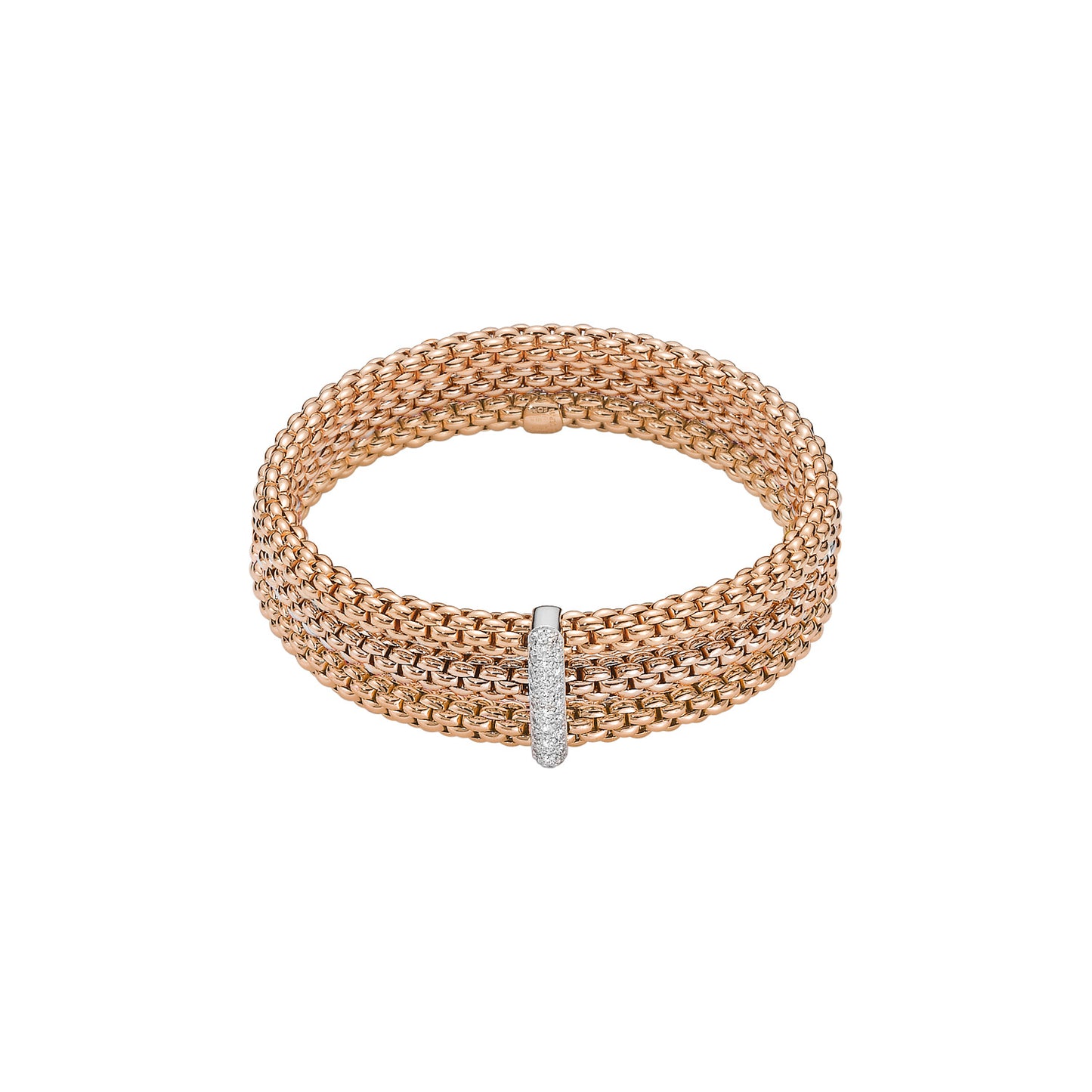 Solo Collection: Triple Strand Pavé Rondel Bracelet