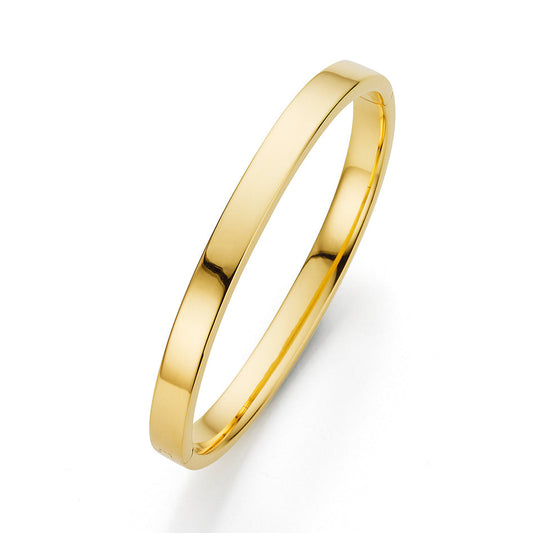 18ct Yellow Gold Flat Profile Bangle
