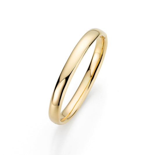 18ct Yellow Gold Round Profile Bangle