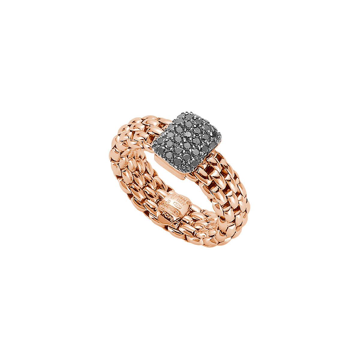 Vendôme Flex'It Ring -Black Diamond Pavé Accent Ring