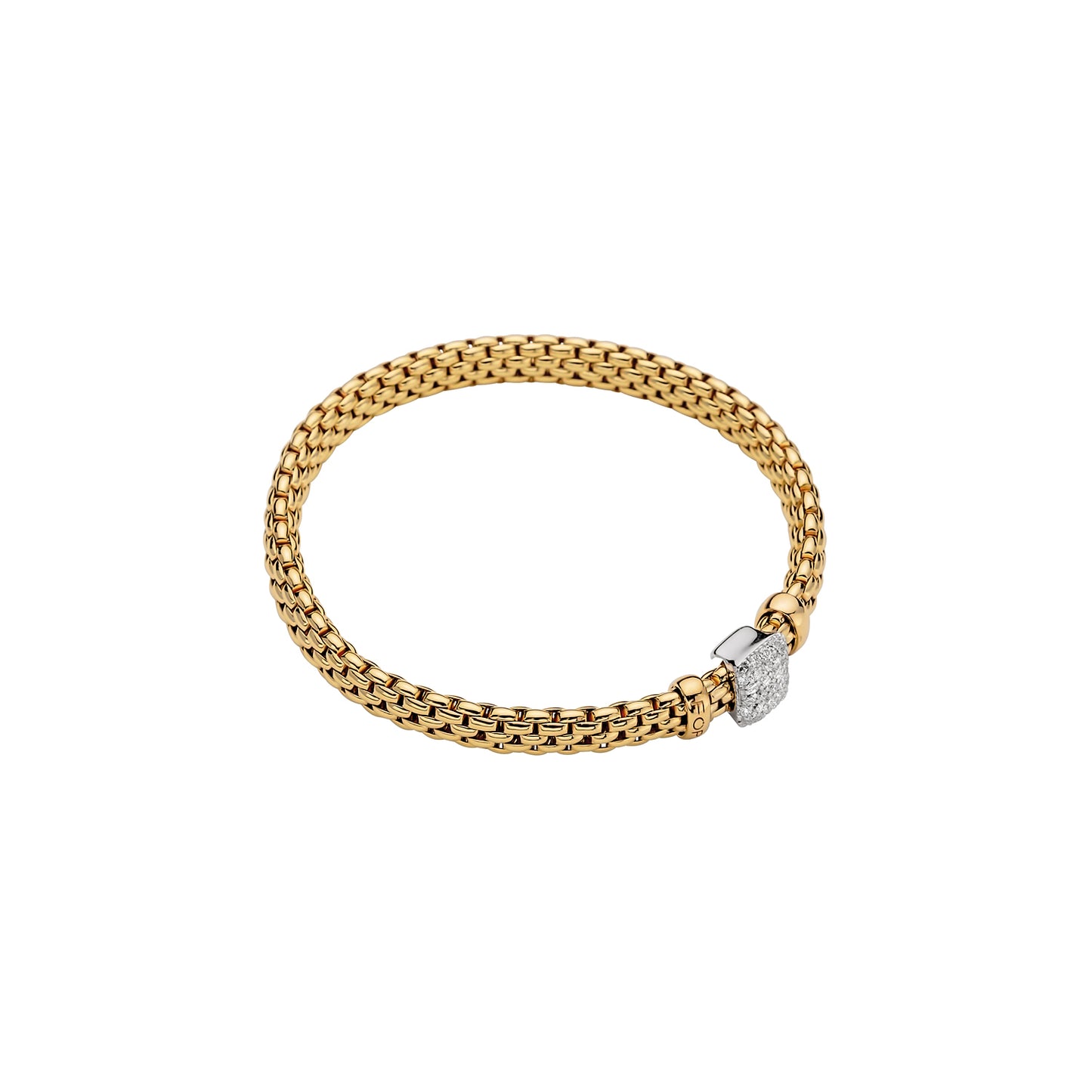 Fope Vendôme Bracelet - Sliding Pavé Diamond Rondel