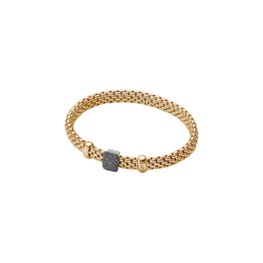 Fope Vendôme Bracelet - Sliding Black Diamond Pavé Rondel