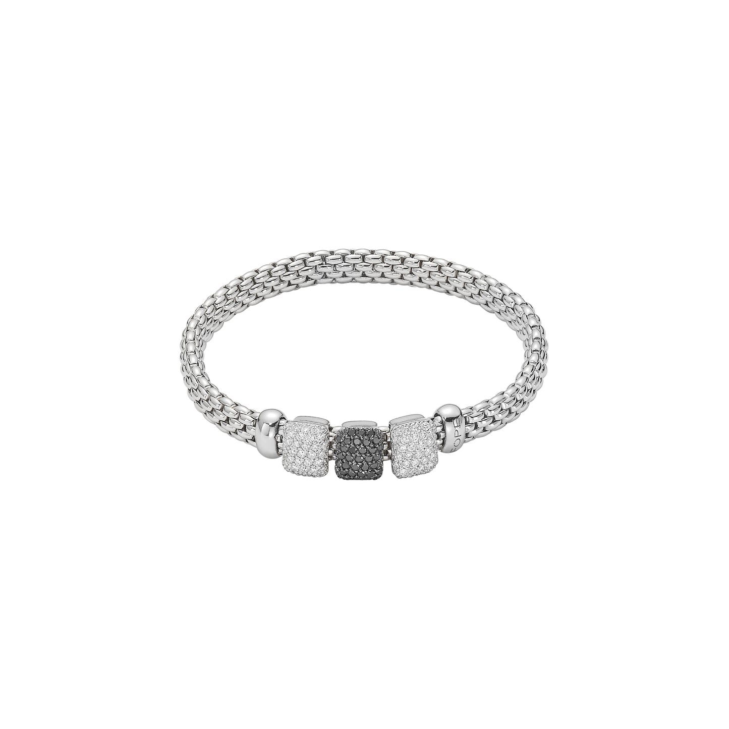 Fope Vendôme Bracelet - Triple Sliding Pavé Rondel