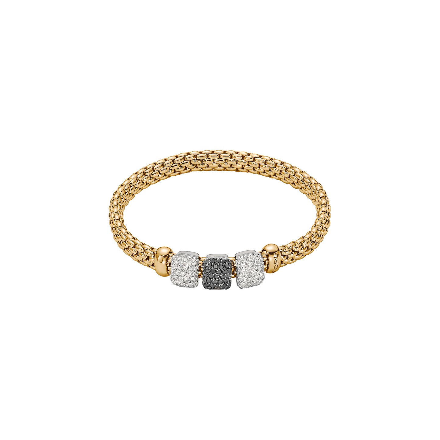 Fope Vendôme Bracelet - Triple Sliding Pavé Rondel