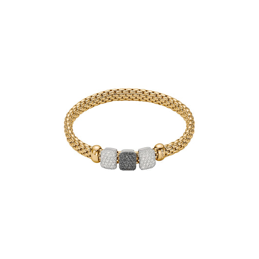 Fope Vendôme Bracelet - Triple Sliding Pavé Rondel