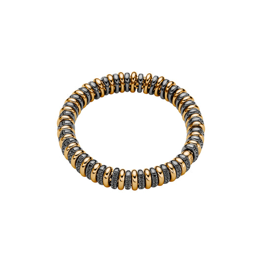 Fope Vendôme Bracelet - Mixed Black Diamond & Gold Bracelet
