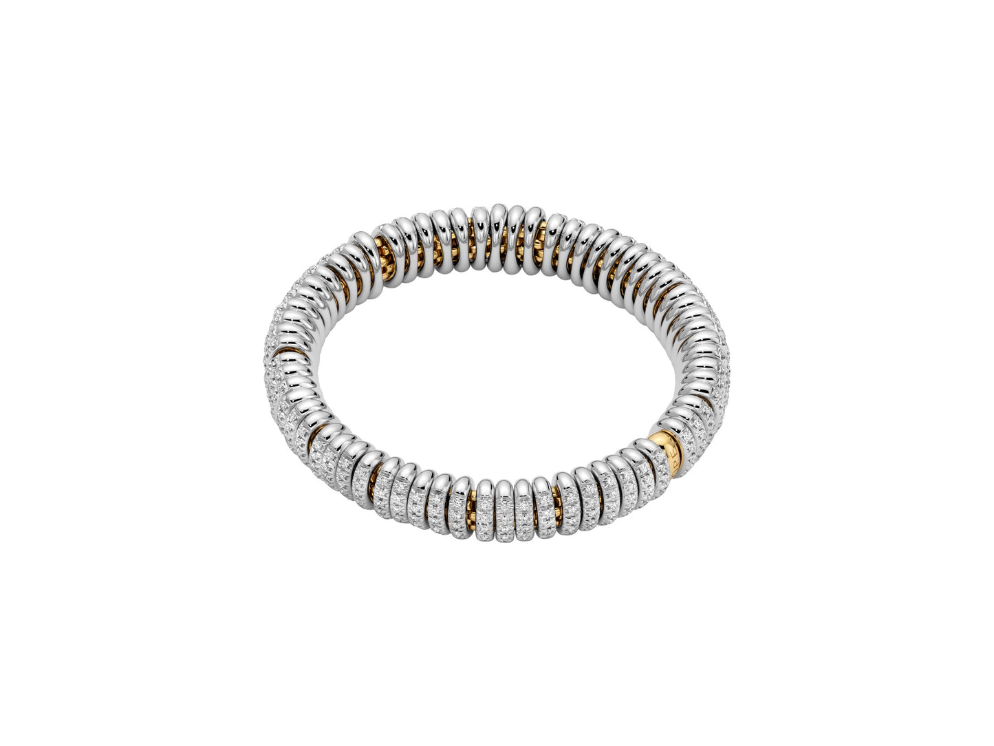 Fope Vendôme Bracelet - Full Pavé Diamond Rondel Bracelet
