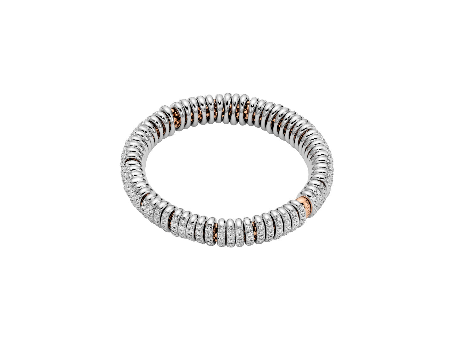 Fope Vendôme Bracelet - Full Pavé Diamond Rondel Bracelet
