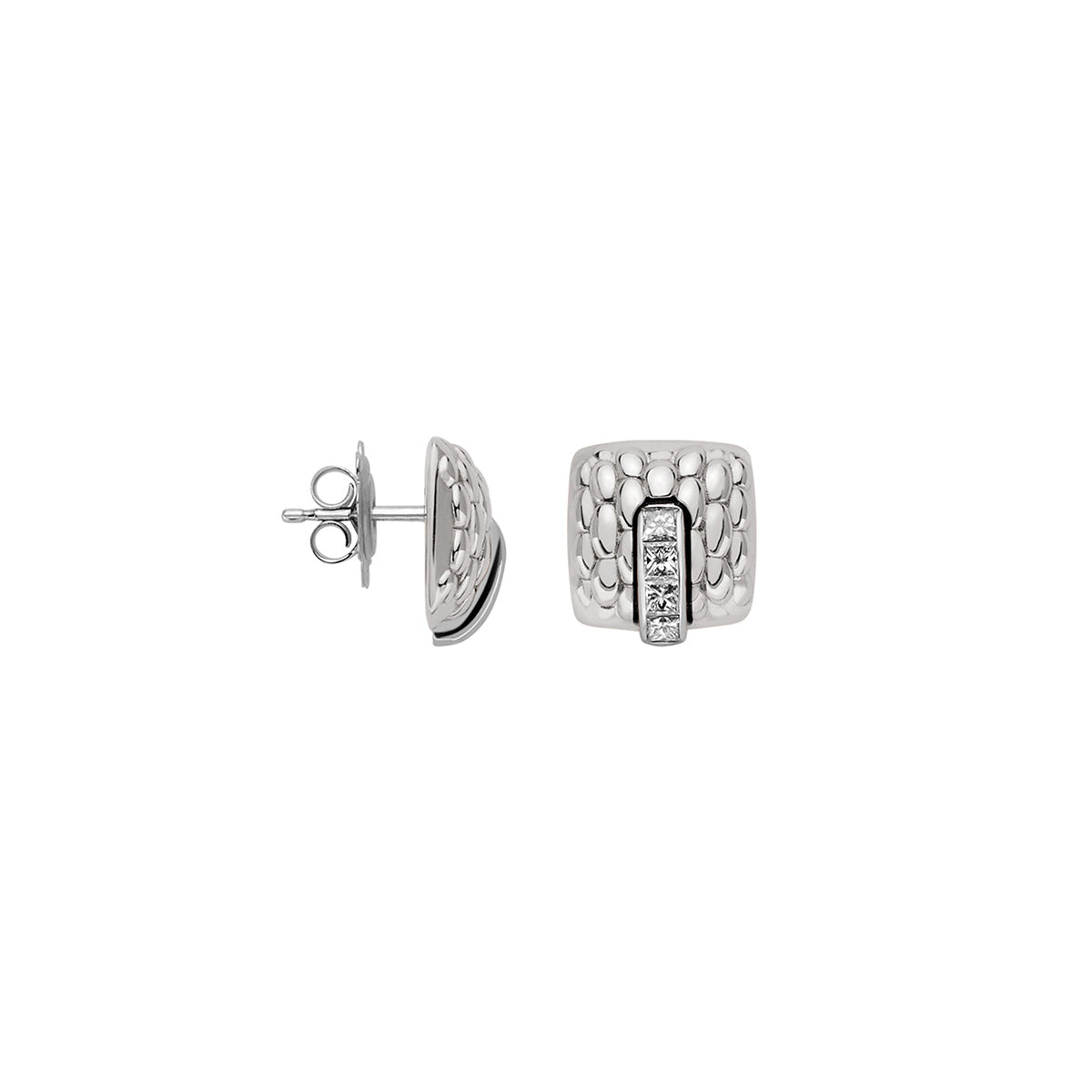 Fope Vendôme Princess-Cut Diamond Stud Earrings