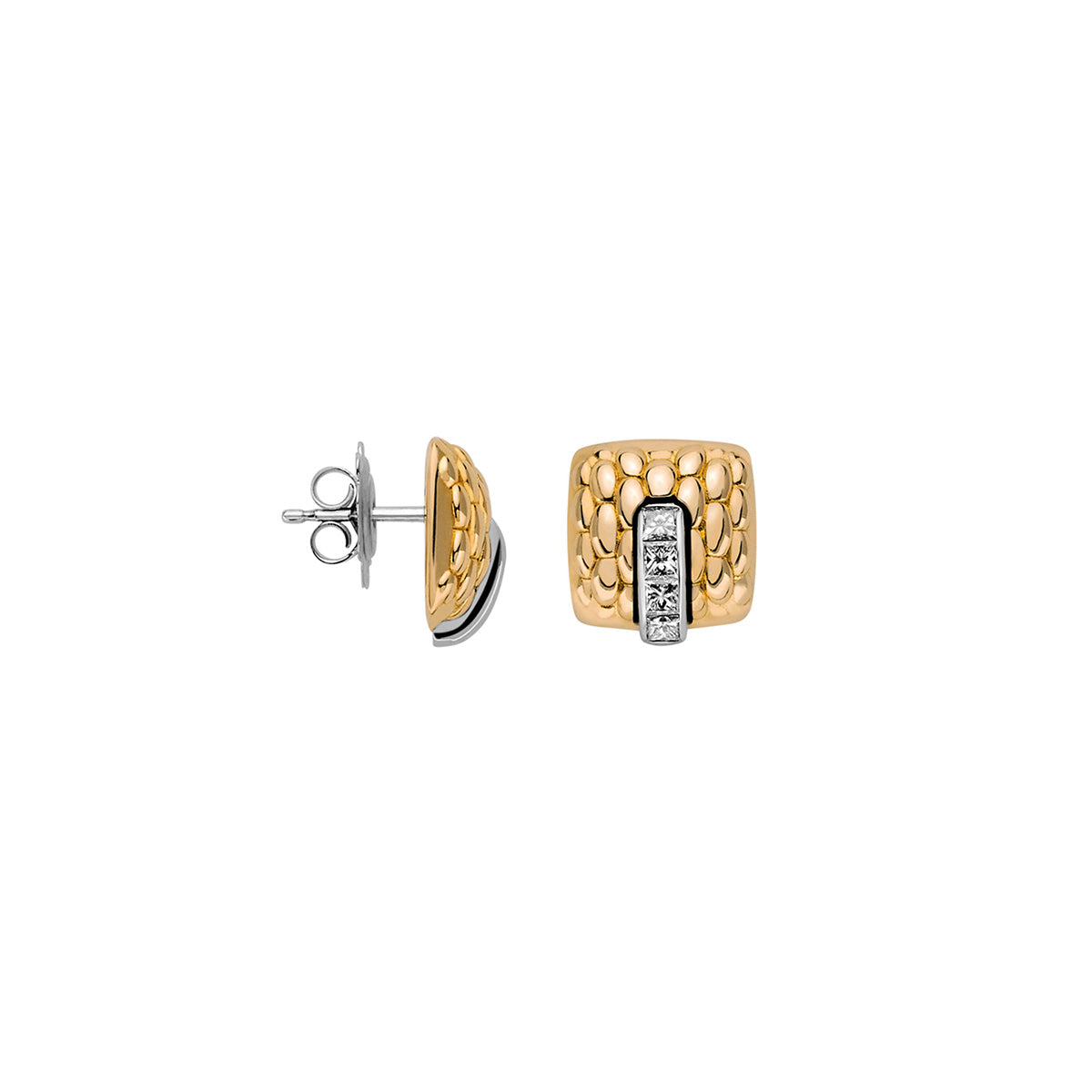 Fope Vendôme Princess-Cut Diamond Stud Earrings