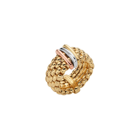 FOPE Panorama Ring with Mixed-Colour Asymmetrical Rondel