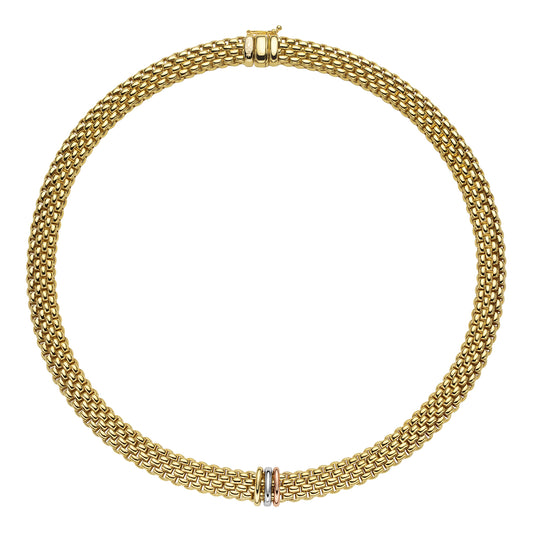 FOPE Panorama Collier Necklace- Mix Gold Rondel