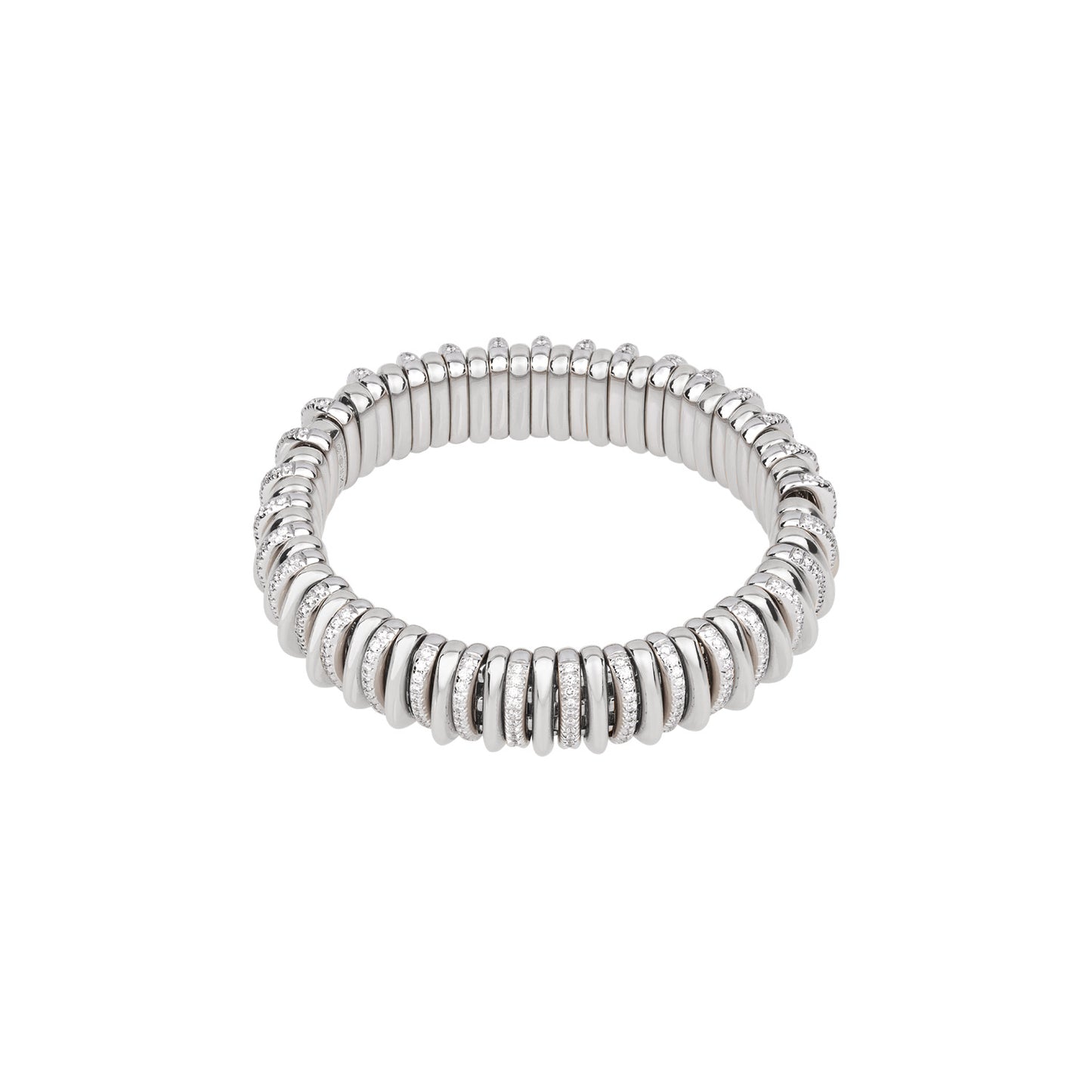 FOPE Panorama Bracelet with Diamond & Plain Rondels – 2.35ct
