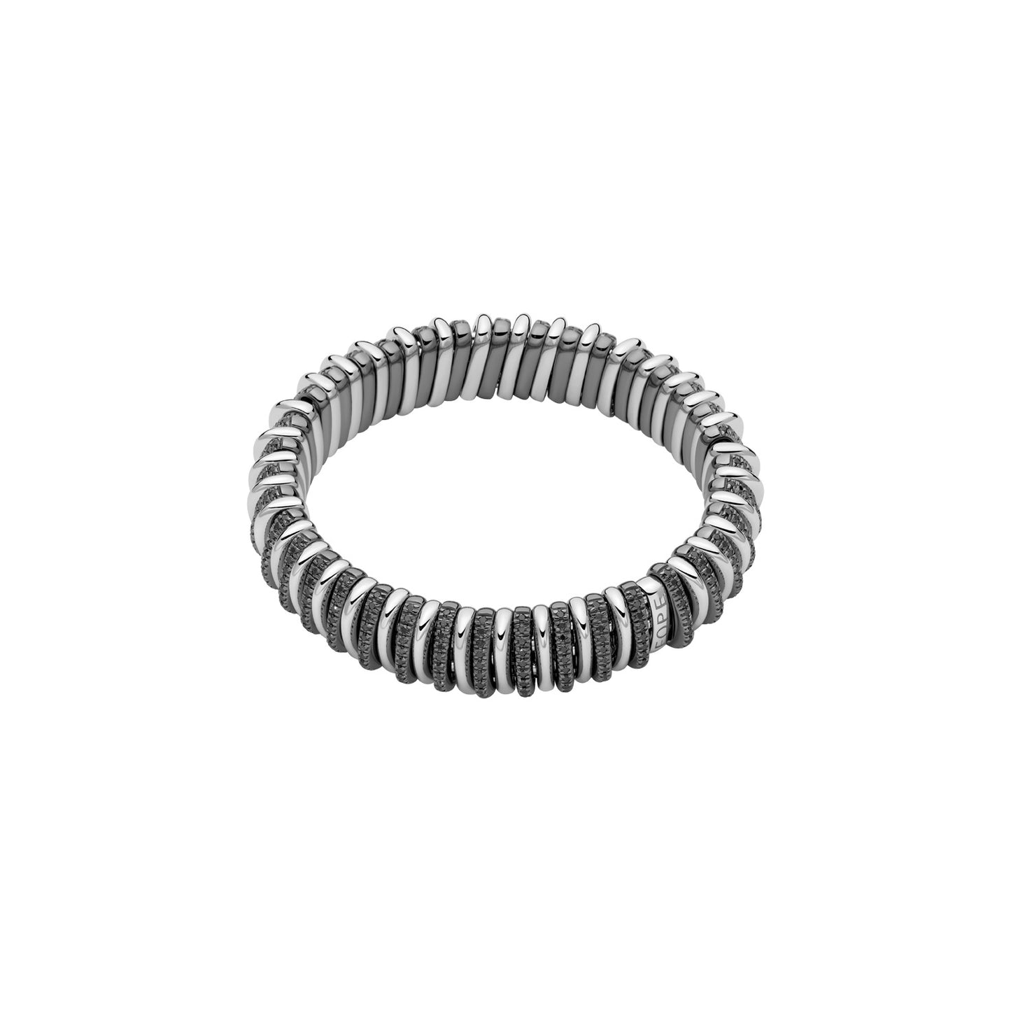 FOPE Panorama Bracelet with Black Diamond Rondels – 3.43ct