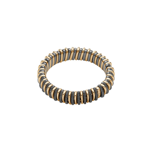 FOPE Panorama Bracelet with Black Diamond Rondels – 3.43ct