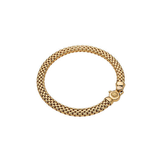 FOPE Vendôme yellow  Plain Gold Mesh Bracelet | Peter Ungar