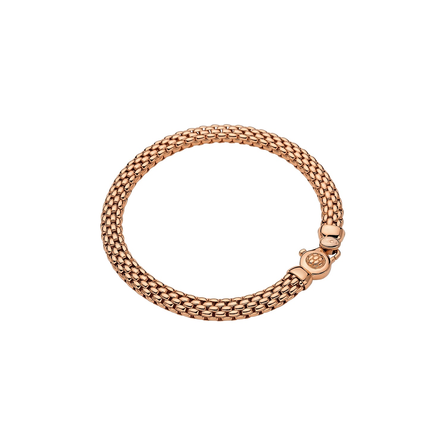FOPE Vendôme rose Plain Gold Mesh Bracelet | Peter Ungar