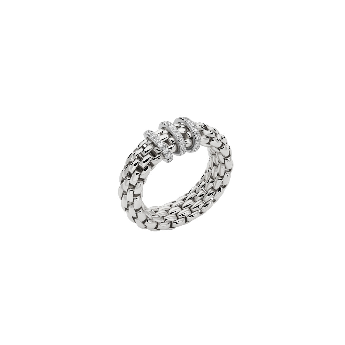 Vendôme Flex'It Ring -Three White Diamond Accents